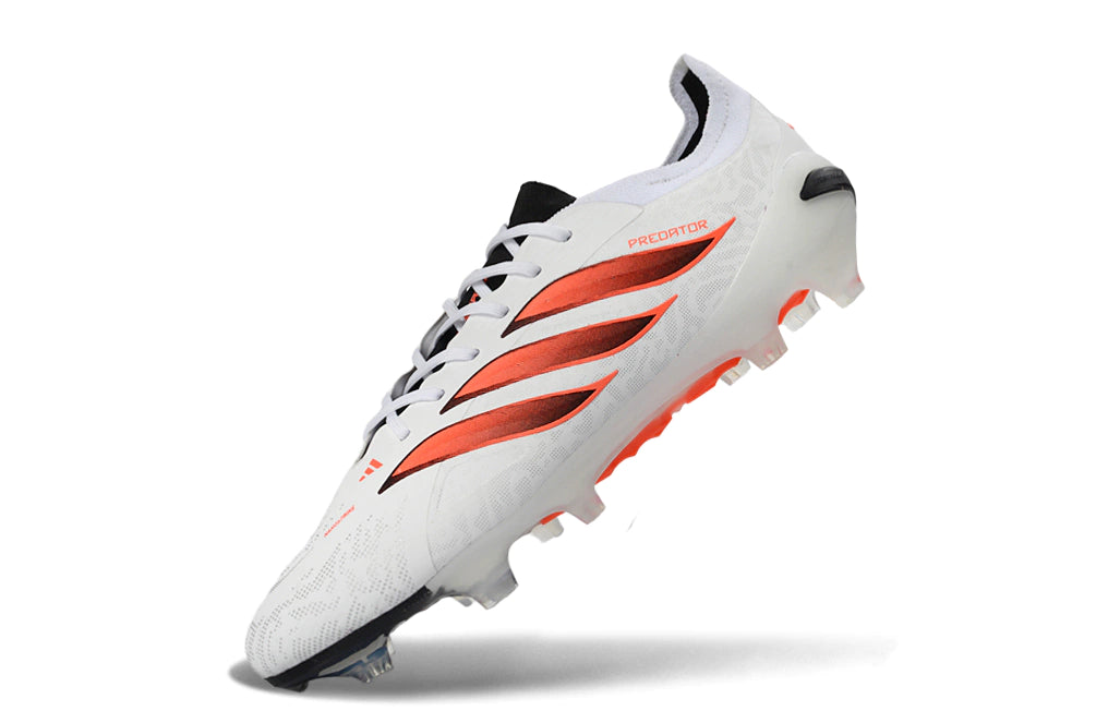 Chuteira Adidas Predator Elite 26 Campo FG - Branco/Rosa