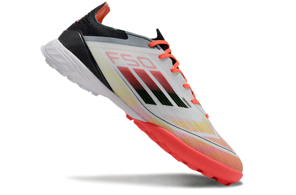 Chuteira Adidas X F50 Pro Society - Branco/Preto/Laranja