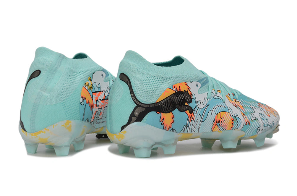 Chuteira Puma Future 8 Ultimate Low Campo FG - Azul