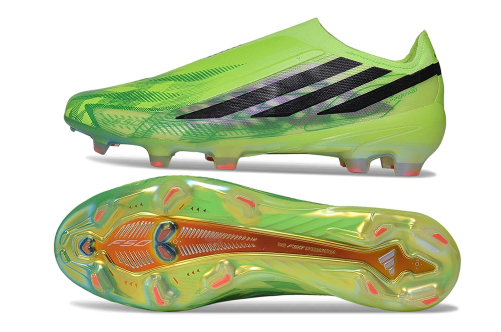 Chuteira Adidas F50 Hyperfast Laceless FG - Verde