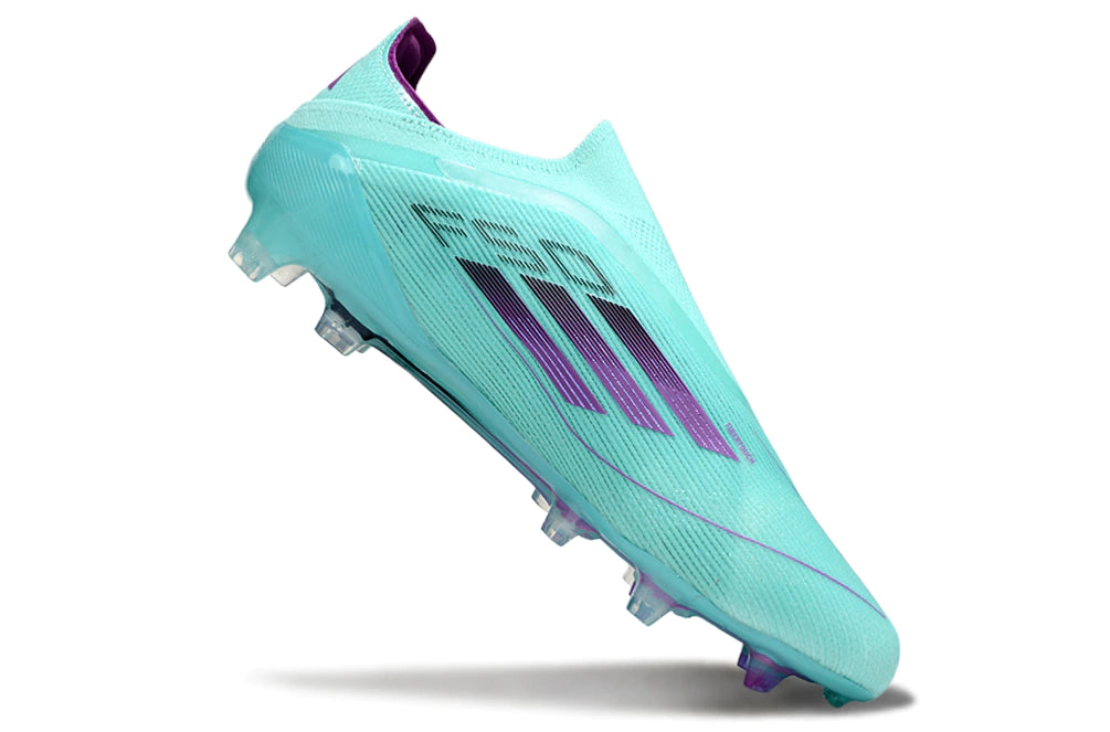 Chuteira Adidas F50 X Laceless Campo - Azul/Roxo
