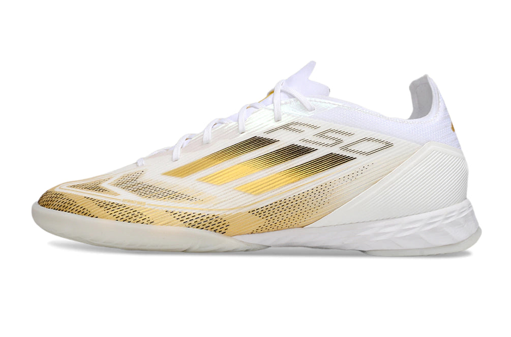 Chuteira Adidas X F50 Futsal - Branco/Amarelo