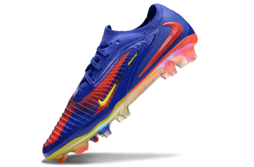 Chuteira Campo NIKE Phantom 6 Elite FG - Azul/Laranja