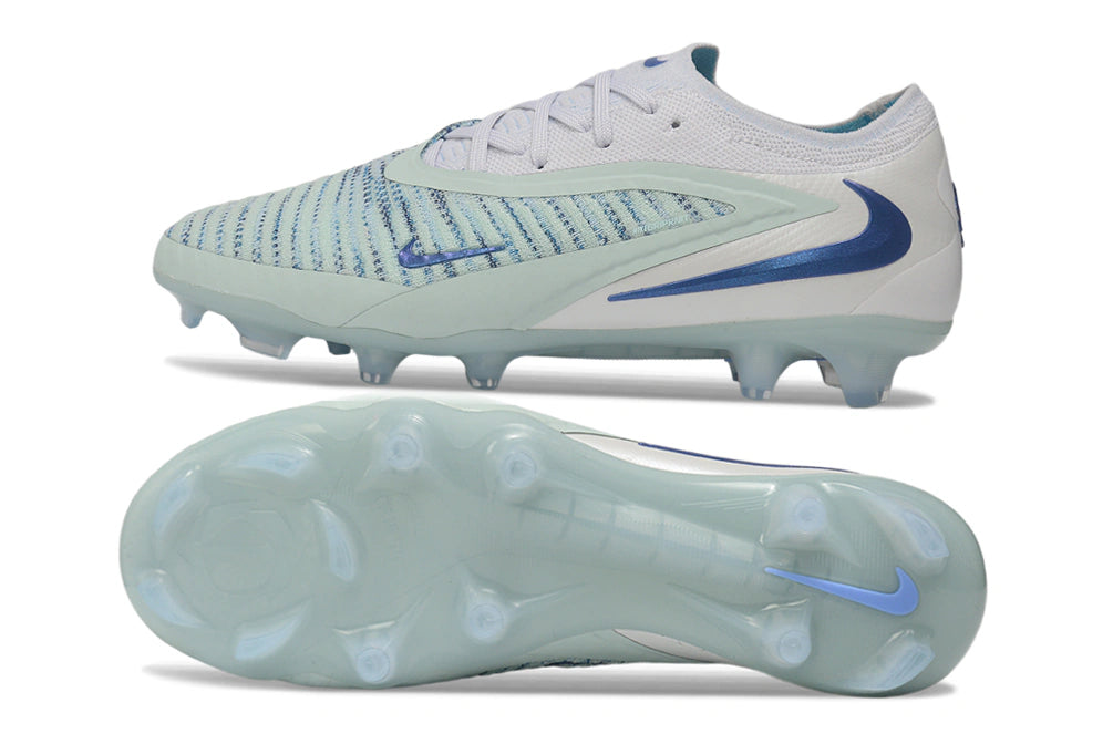 Chuteira Campo NIKE Phantom 6 Elite FG - Azul/Branco