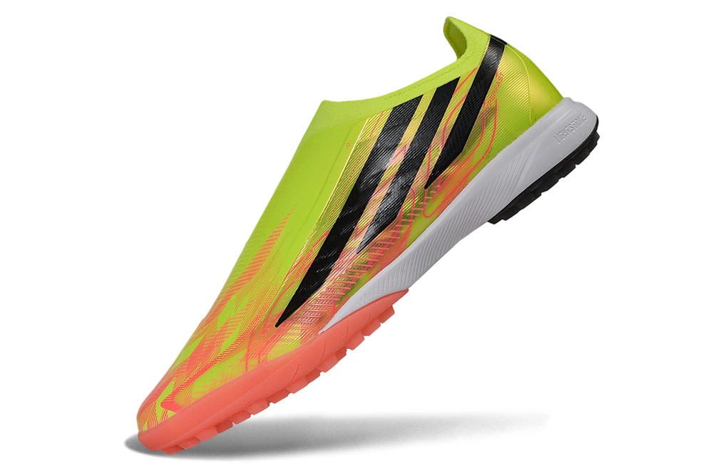 Chuteira Adidas F50 Hyperfast Laceless TF - Verde