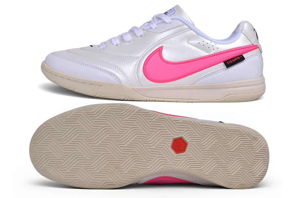 Chuteira Nike Tiempo Street Gato IC - Branco/Rosa