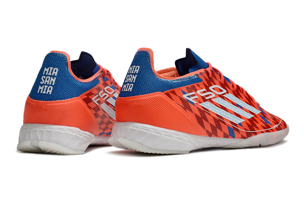 Chuteira Adidas X F50 Futsal - Branco/Vermelho/Azul