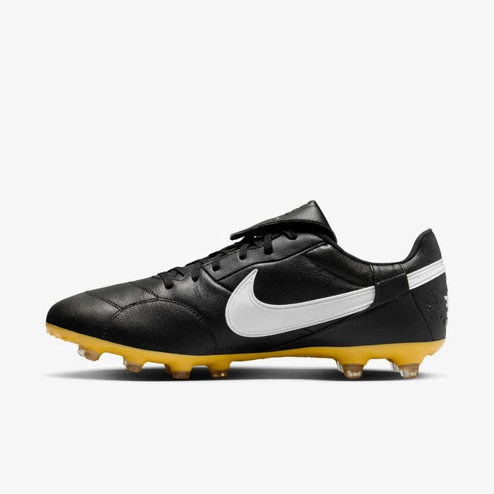 Chuteira Nike Premier 3 FG - Branco/Azul/Amarelo