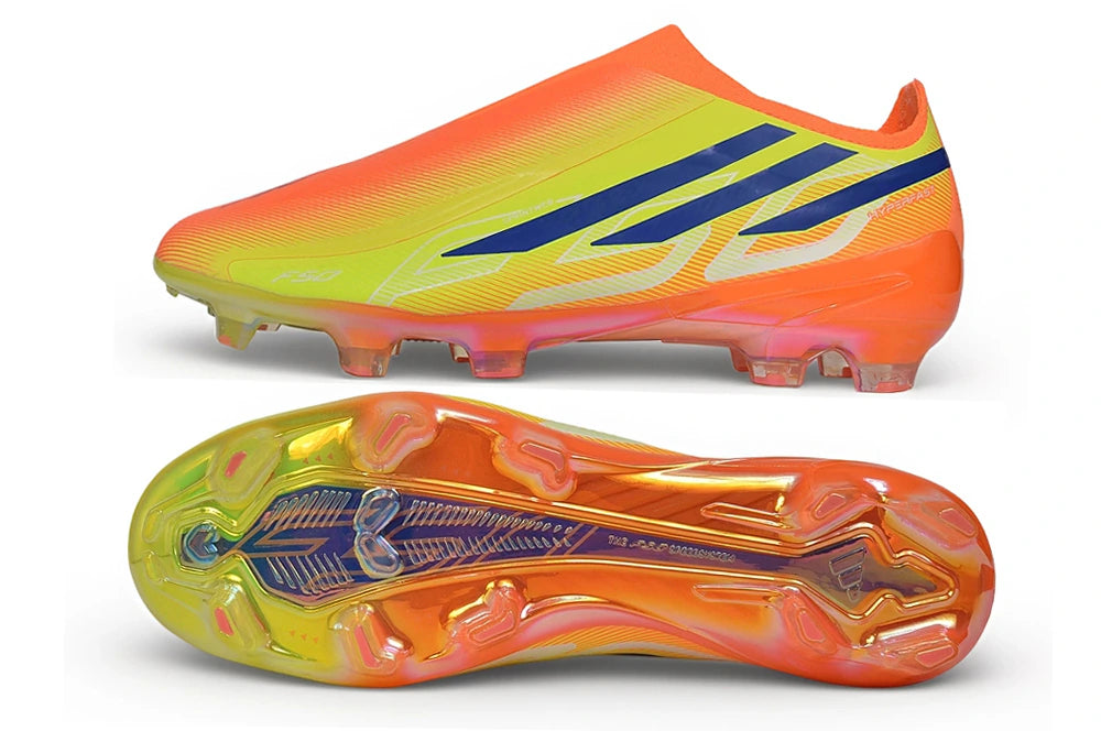 Chuteira Adidas F50 Hyperfast Laceless FG - Amarelo