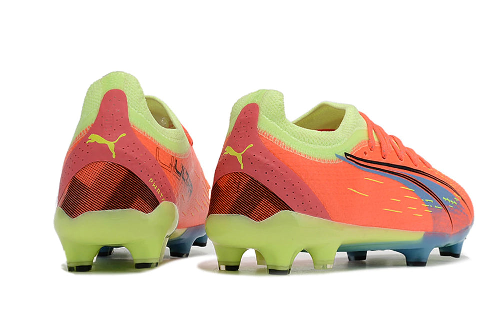Chuteira Puma Ultra 5 Campo FG - Verde/Laranja