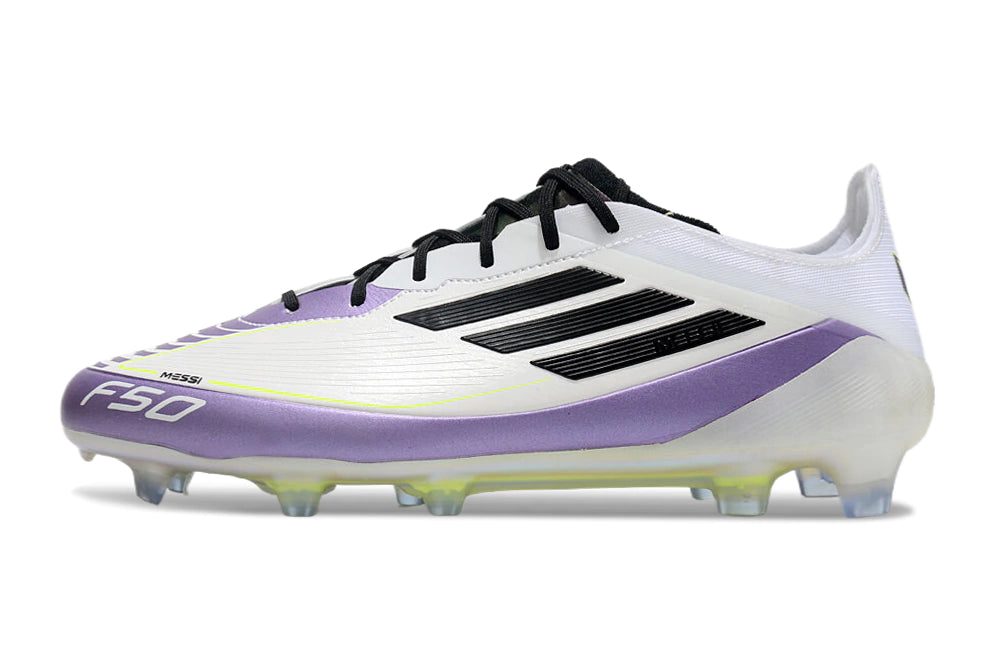 Chuteira Adidas F50 X Campo - Branco/Lilas