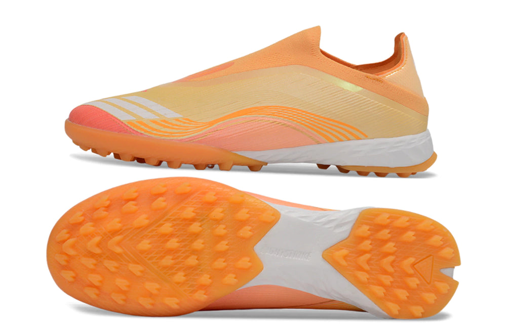 Chuteira Adidas F50 Pro Laceless Society - Laranja