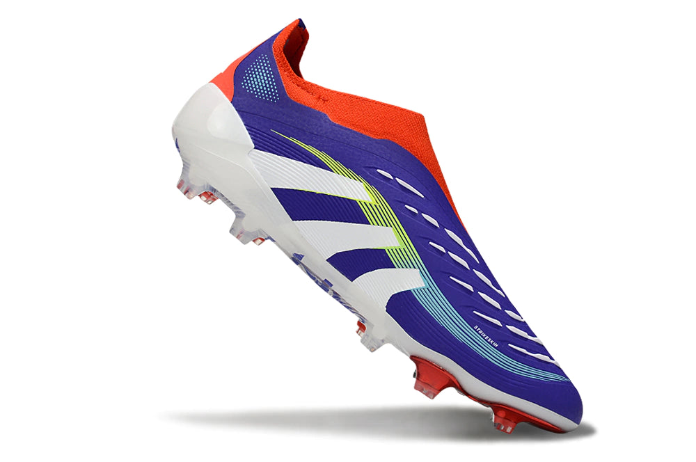 Chuteira Adidas Predator Elite 25 Laceless Campo - Azul/Branco