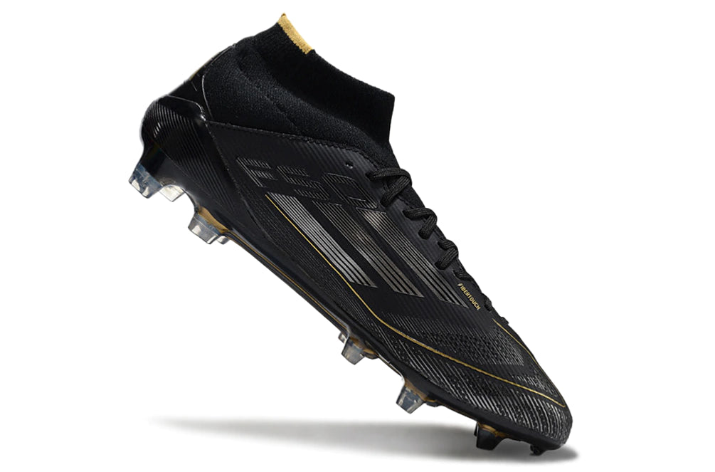 Chuteira Adidas F50 Elite Mid Campo - Preto/Dourado