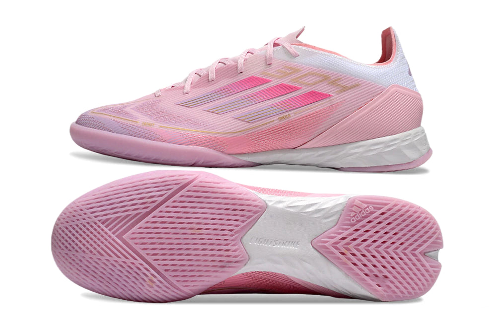 Chuteira Adidas X F50 Futsal - Rosa/Branco