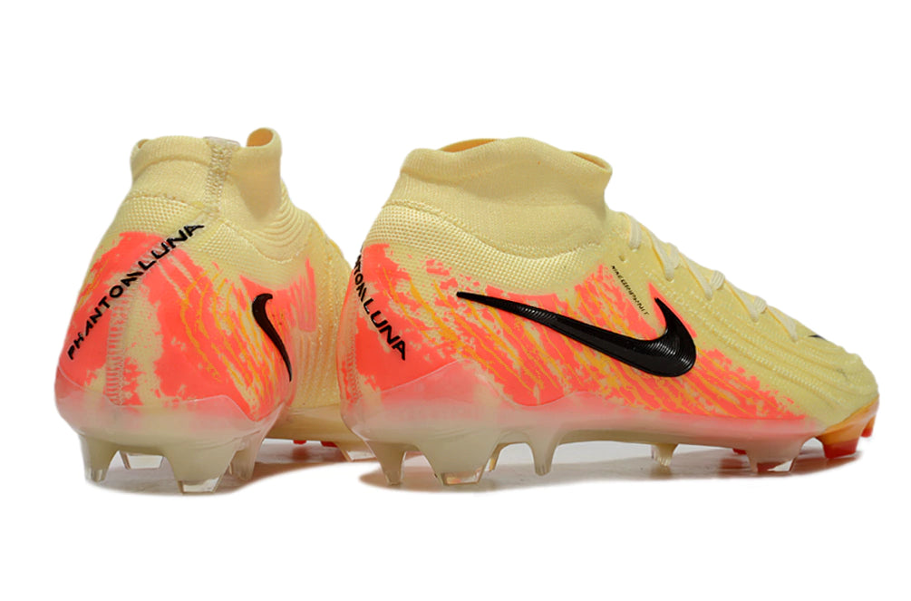 Chuteira Nike Phantom Luna 2 Elite Campo FG - Amarelo/Laranja/Preto