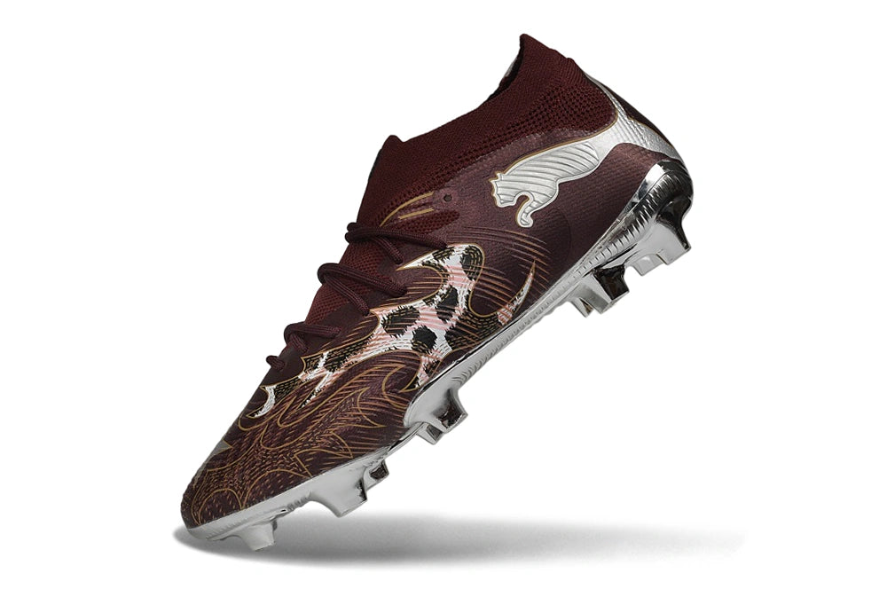Chuteira Puma Future 8 Ultimate Low Campo FG - Marrom