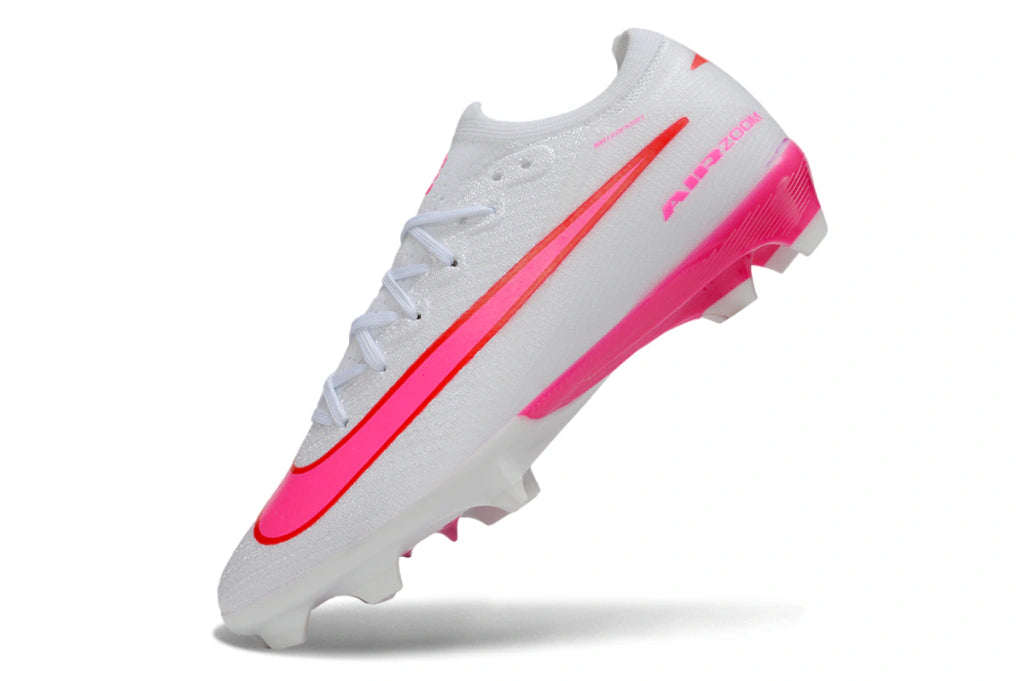 Chuteira Nike Air Zoom Mercurial Vapor 16 Elite FG - Branco/Rosa
