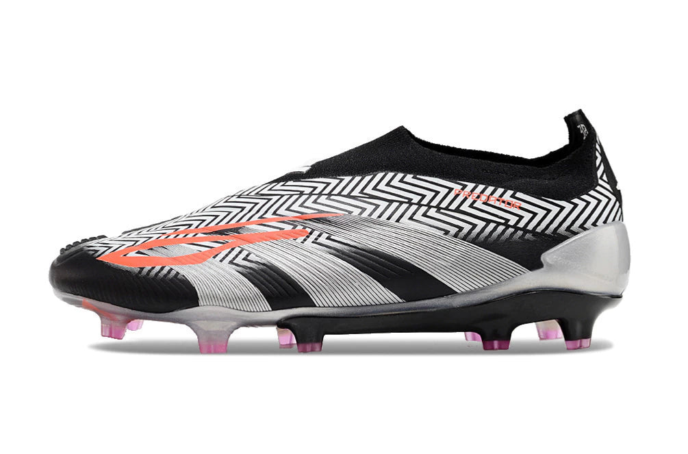 Chuteira Adidas Predstrike Elite Laceless Campo - Cinza/Preto