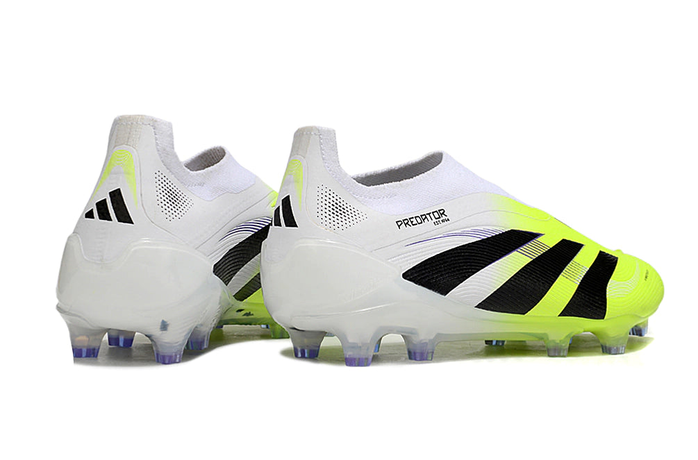Chuteira Adidas Predator Elite 25 Laceless Campo - Branco/Verde