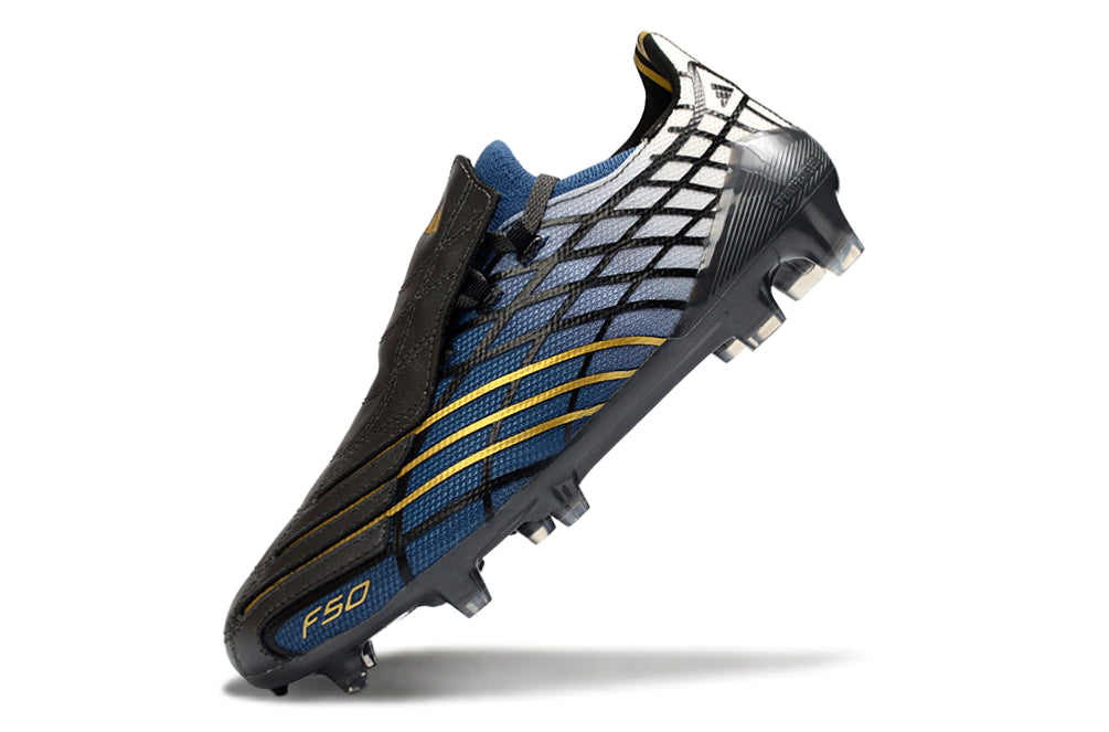 Chuteira Adidas F50 Spider FG - Preto/Azul