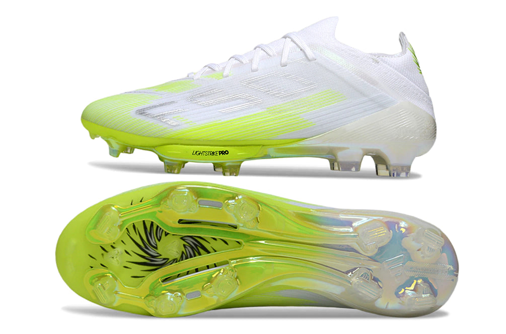 Chuteira Adidas F50.1 Elite Campo - Branco/Verde