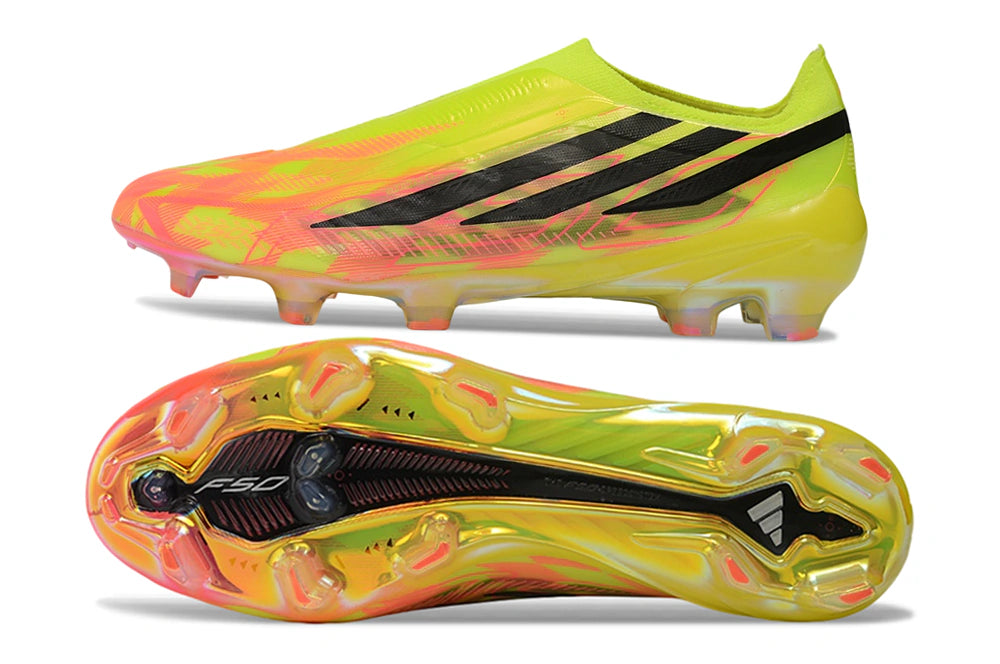 Chuteira Adidas F50 Hyperfast Laceless FG "Too Light"