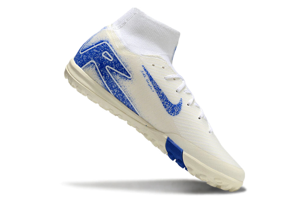 Chuteira Nike Mercurial Superfly 10 Elite Society - Branco/Azul