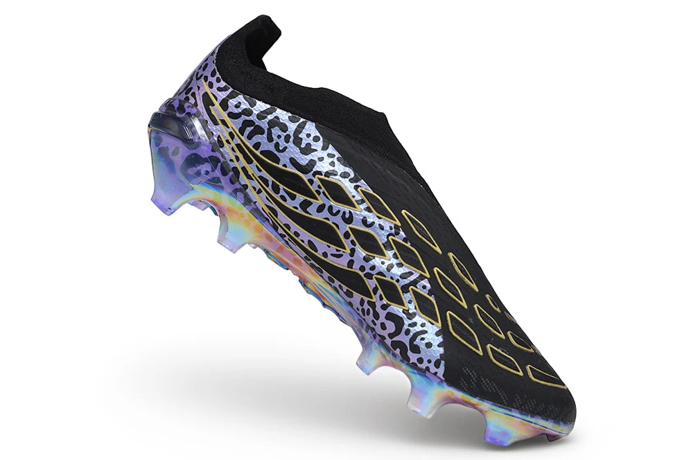 Chuteira Adidas Predator Laceless 26 Elite FG - Preto/Roxo