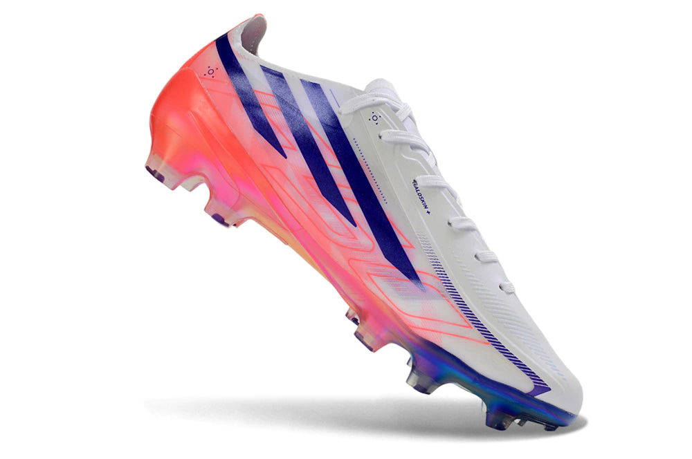 Chuteira Adidas F50 Hyperfast FG - Branco/Rosa