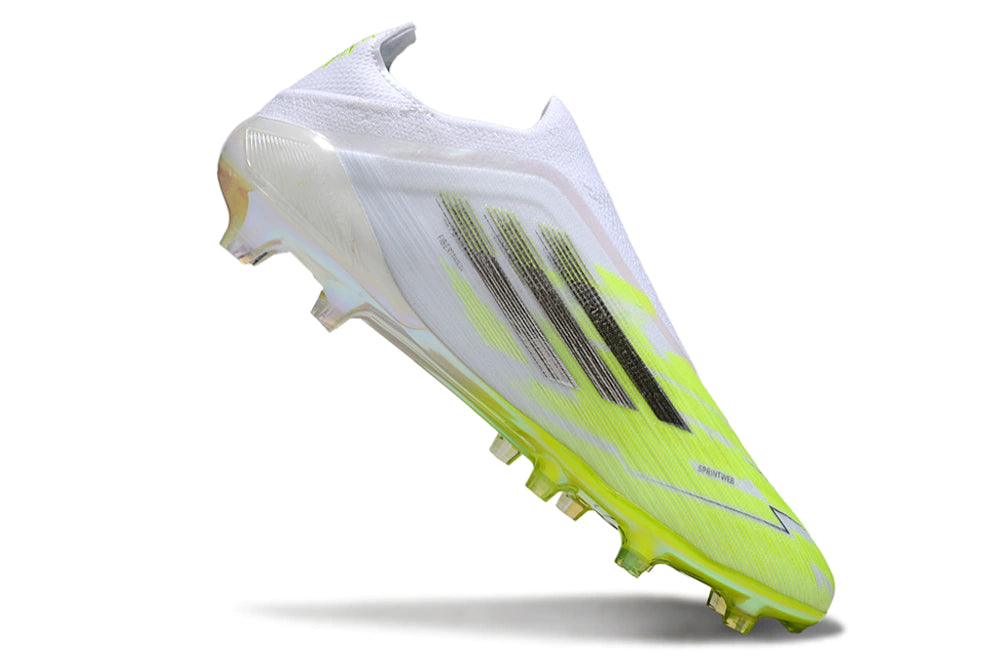Chuteira Adidas F50 X Laceless Campo -Branco/Verde