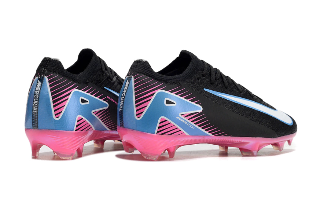 Chuteira Nike Air Zoom Mercurial Vapor 16 Elite FG - Preto/Azul/Rosa