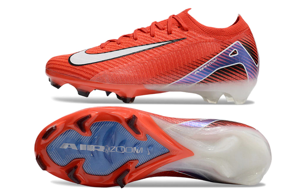 Chuteira Nike Air Zoom Mercurial Vapor 16 Elite FG - Laranja/Branco