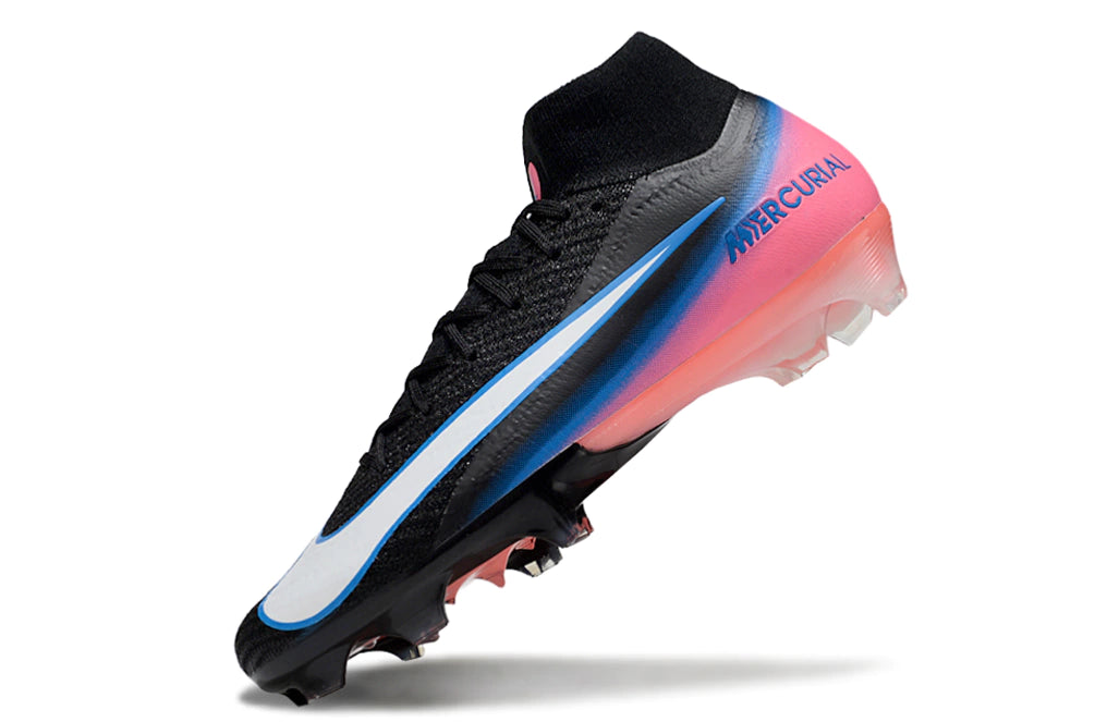Chuteira Nike Air Zoom Mercurial Superfly 10 Elite Campo - Preto/Branco