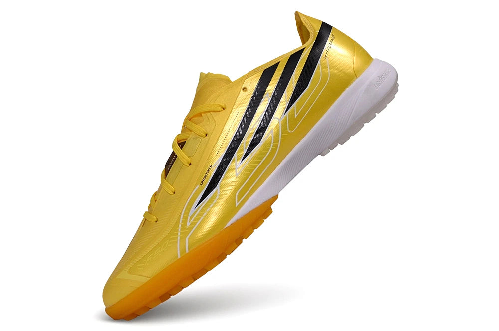 Chuteira Adidas F50 HyperFast TF - Dourada