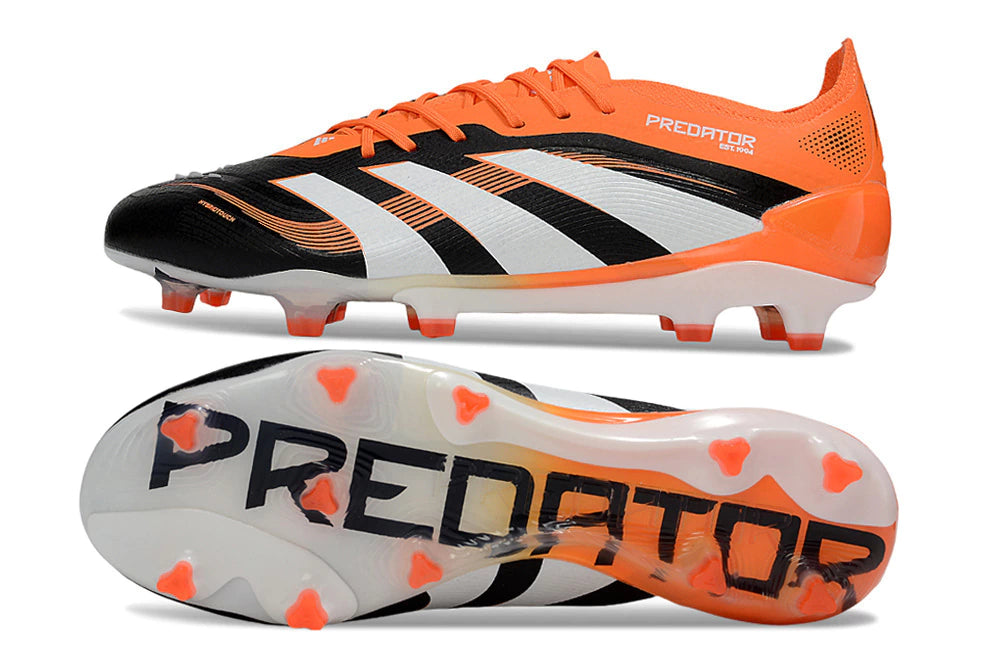 Chuteira Adidas Predator Elite 25 Campo FG - Preto/Laranja