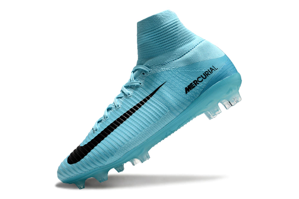 Chuteira Nike Mercurial Superfly 5 Elite Campo - Azul/Preto