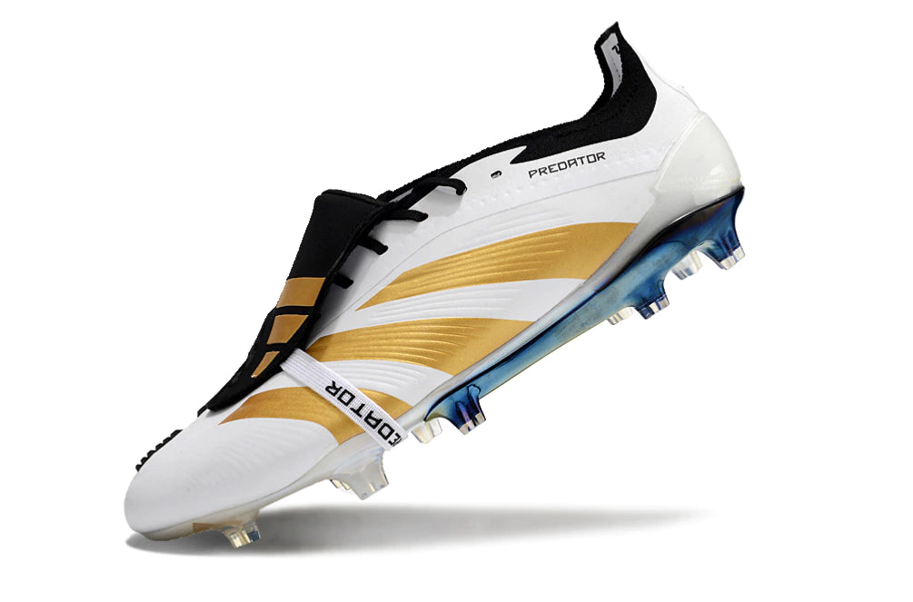 Chuteira Adidas Predstrike Elite Campo - Branco/Dourado