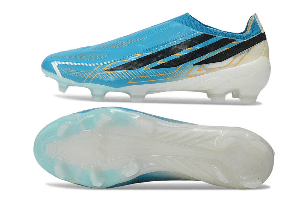 Chuteira Adidas F50 Hyperfast Laceless FG - Azul