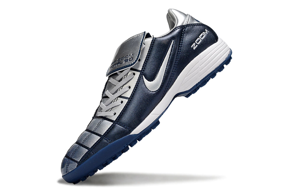 Chuteira Nike Total 90 Society - Prata/Azul