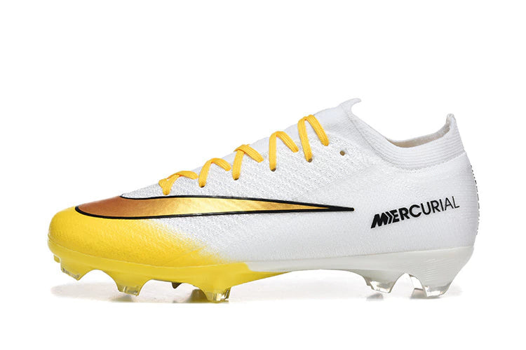 Chuteira Nike Air Zoom Mercurial Vapor 16 Elite FG - Branco/Amarelo