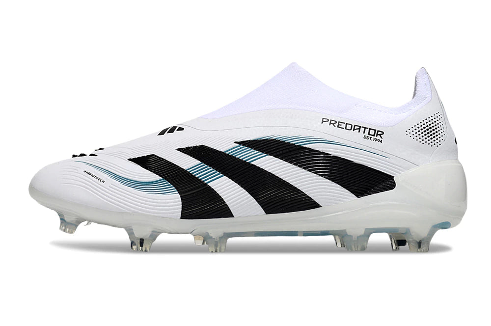 Chuteira Adidas Predator Elite 25 Laceless Campo - Branco/Preto