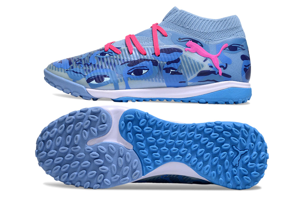 Chuteira Puma Future 8 Match Society - Azul