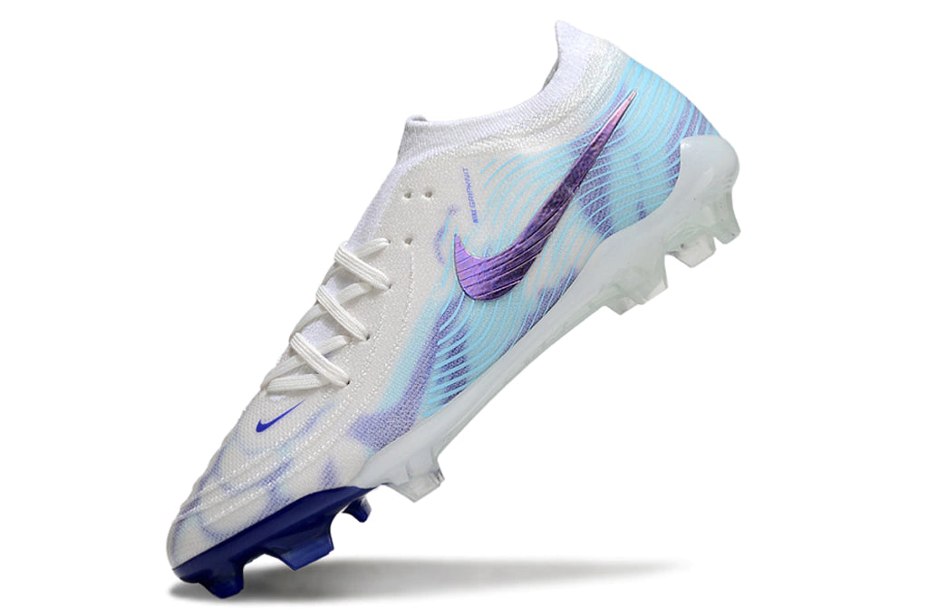 Chuteira Nike Phantom GX2 Elite Campo FG - Branco/Azul