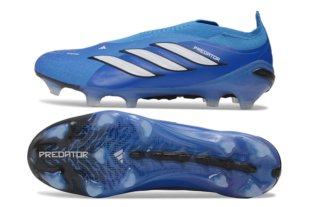 Chuteira Adidas Predator Laceless 26 Elite FG - Azul