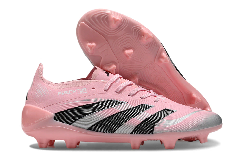 Chuteira Adidas Predator Elite 25 Campo FG - Preto/Rosa