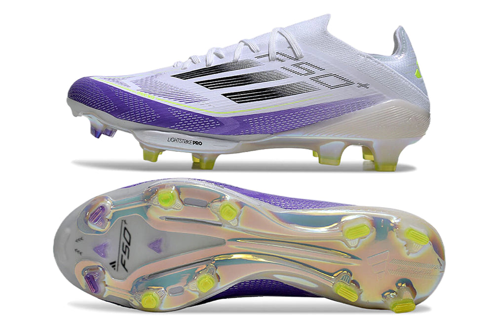 Chuteira Adidas F50.1 Elite Campo - Branco/Roxo