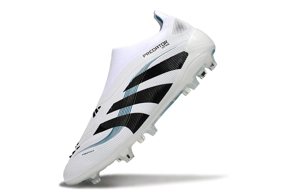 Chuteira Adidas Predator Elite 25 Laceless Campo - Branco/Preto