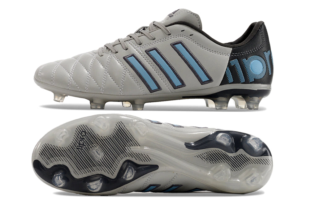 Chuteira Adidas Adipure 11Pro Campo FG - Cinza/Azul