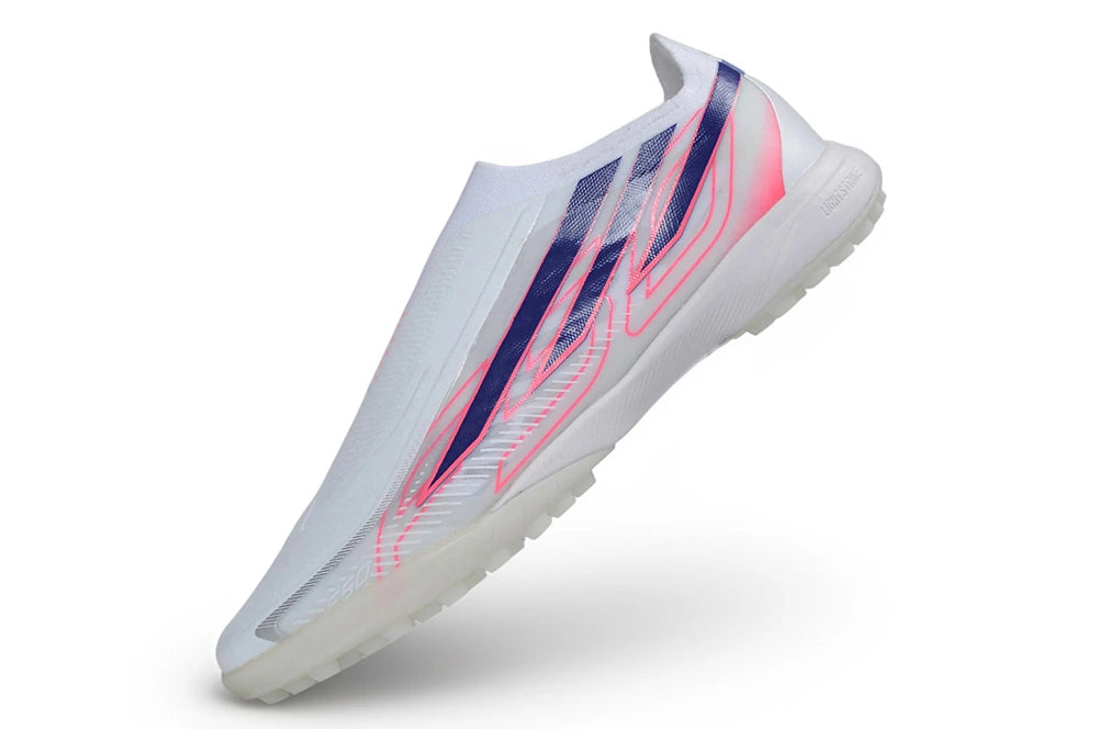 Chuteira Adidas F50 Hyperfast Laceless TF - Branco